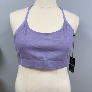 Allbirds Natural Flow Bralette Purple Hush Plus XXXL 3X Racer Back Adjustable